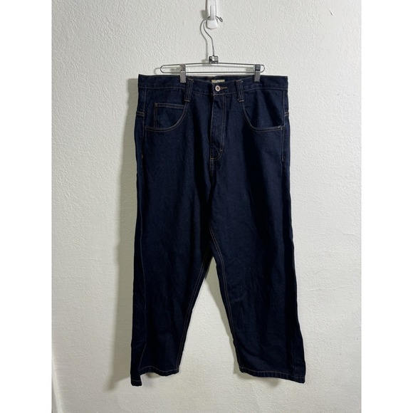 Southpole Y2K Wide Leg Baggy Jeans Mens Size 34 Blue